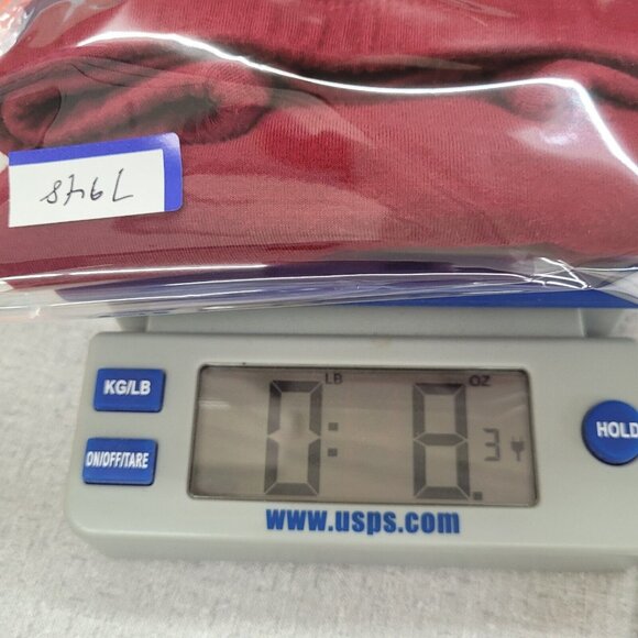 Poetry Skirt Womens S Red Double Knit Long Straight Pencil Elastic Waist Stretch - Picture 6 of 6